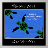 Zee Turtles Haiku Art Print (Voorkant)