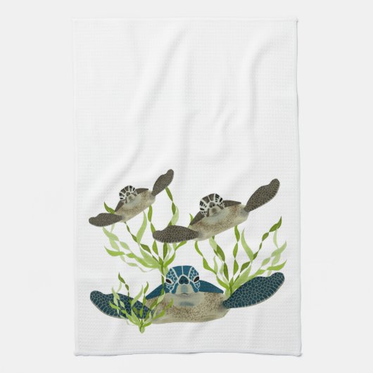Zee Turtles Kitchen Towel Theedoek (Verticaal)