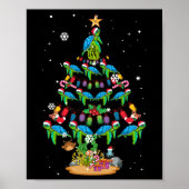 Zee Turtles Lover Xmas Zee Turtle Kerstmis Poster (Voorkant)