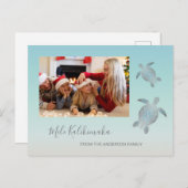 Zee Turtles Mele Kalikimaka Christmas | Naam Briefkaart (Voorkant / Achterkant)