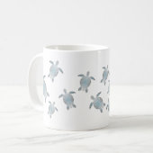 Zee Turtles Monogram Koffiemok (Voorkant links)