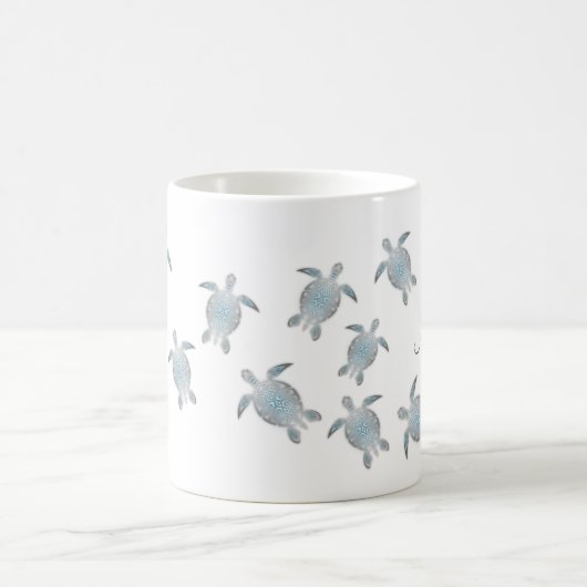 Zee Turtles Monogram Koffiemok (Center)