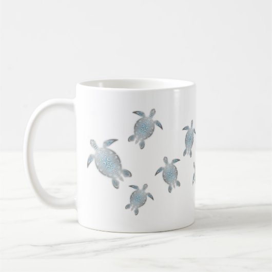Zee Turtles Monogram Koffiemok (Links)