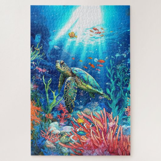 Zee Turtle's Paradise Legpuzzel (Verticaal)