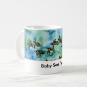 zee_turtles_schilderij, Baby Zeeen Koffiemok (Voorkant links)