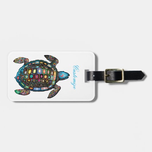 Zee Turtles Thunder_Cove Bagagelabel (Voorkant horizontaal)