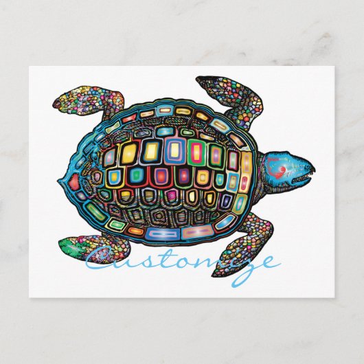 Zee Turtles Thunder_Cove Briefkaart (Voorkant)