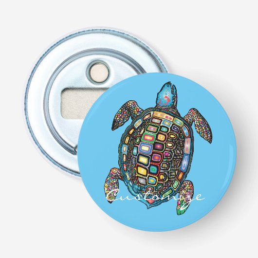 Zee Turtles Thunder_Cove Button Flesopener (Voorkant)
