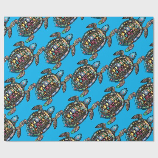 Zee Turtles Thunder_Cove Cadeaupapier (Vlak)