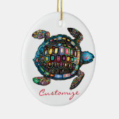 Zee Turtles Thunder_Cove Keramisch Ornament (Rechts)