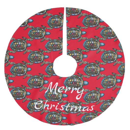 Zee Turtles Thunder_Cove Kerstboom Rok (Voorkant)