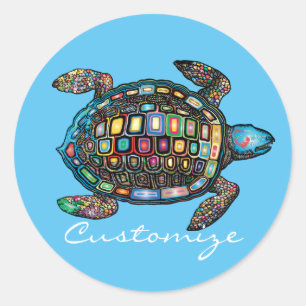 Zee Turtles Thunder_Cove Ronde Sticker
