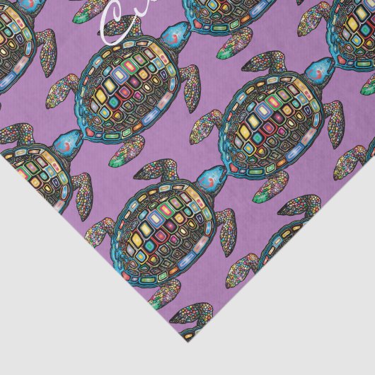 Zee Turtles Thunder_Cove Tissuepapier (Detail)