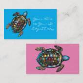 Zee Turtles Thunder_Cove Visitekaartje (Voorkant / Achterkant)