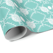 Zee Turtles Tortoise Moons Ocean Pattern Gift Cadeaupapier (Rol Hoek)