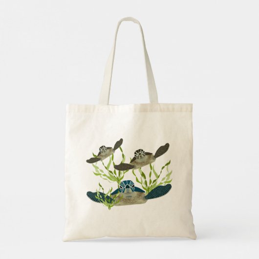 Zee Turtles Totebag Tote Bag (Achterkant)