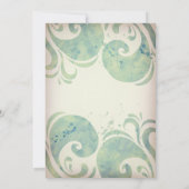 Zee Turtles Tropical Beach repetitie diner Kaart (Achterkant)