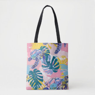 Zee Turtles Tropical Leaves Tas