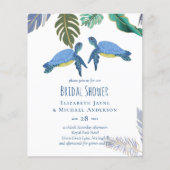 Zee Turtles Weddenblauw Geel (Voorkant)