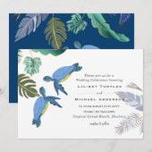 Zee Turtles Weddenblauw Geel (Voorkant / Achterkant)