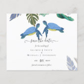 Zee Turtles Weddenblauw Geel (Voorkant)