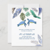 Zee Turtles Weddenblauw Geel (Voorkant)