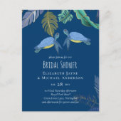 Zee Turtles Weddenblauw Geel Briefkaart (Voorkant)