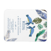 Zee Turtles Weddenblauw Geel Magneet (Horizontaal)