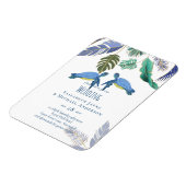 Zee Turtles Weddenblauw Geel Magneet (Linkerzijde)