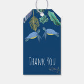 Zee Turtles Weddenschap Blue Yellow Gift Labels Cadeaulabel (Voorkant)