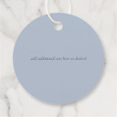 Zee Turtles Weddenschap met bride en bruin Bedankjes Labels (Achterkant)