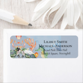 Zee Turtles Wedding met bride en groom Labe Etiket