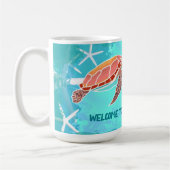 Zee Turtles Welkomsthuis Gezegde Koffiemok (Links)