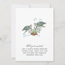 ZEE TURTLS - Aangepast