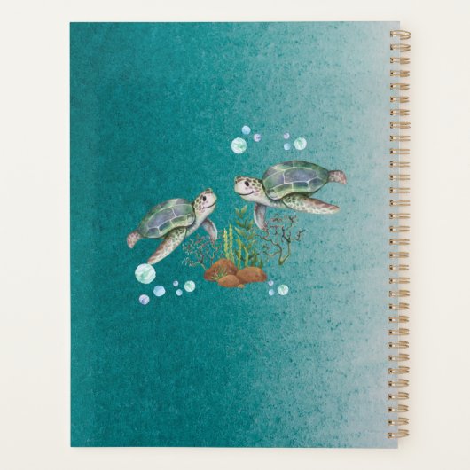 ZEE TURTLS - Aangepast Planner (Achterkant)