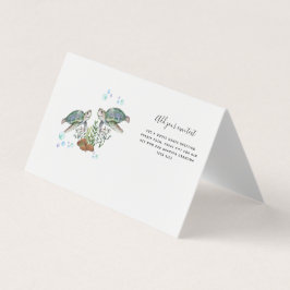 ZEE TURTLS - Aangepast Visitekaartje