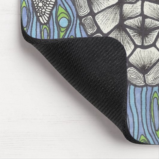 Zee Tutle op blauw Muismat (Hoek)