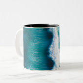 Zee Tweekleurige Koffiemok (Voorkant links)