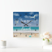 Zee u bij de grote klok van de strand Ocean (Huis)