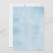 Zee U binnenkort Baby Blue Coastal Baby shower Kaart (Achterkant)