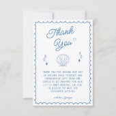 Zee u binnenkort Baby shower Kust dank u kaart (Voorkant)