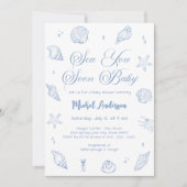 Zee U binnenkort Kust Baby shower Kaart (Voorkant)