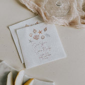 Zee U binnenkort Kust Baby shower Servet