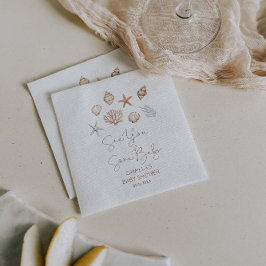 Zee U binnenkort Kust Baby shower Servet