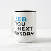 Zee U Volgende Mok Dinsdag koffie (Voorkant links)