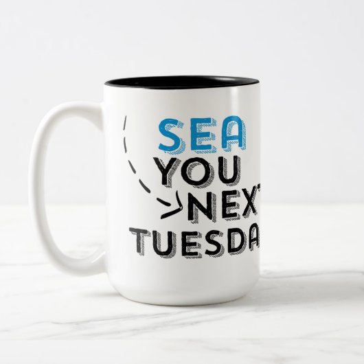 Zee U Volgende Mok Dinsdag koffie (Links)