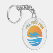 Zee u zon sleutelhanger (Voorkant Links)