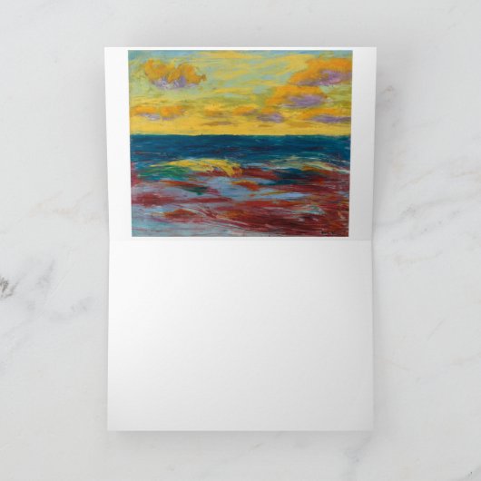 Zee uit Alsen | Emil Nolde | Kaart (Binnen)