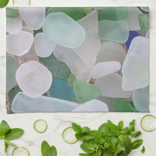 Zee uit de oceaan theedoek (Gevouwen)