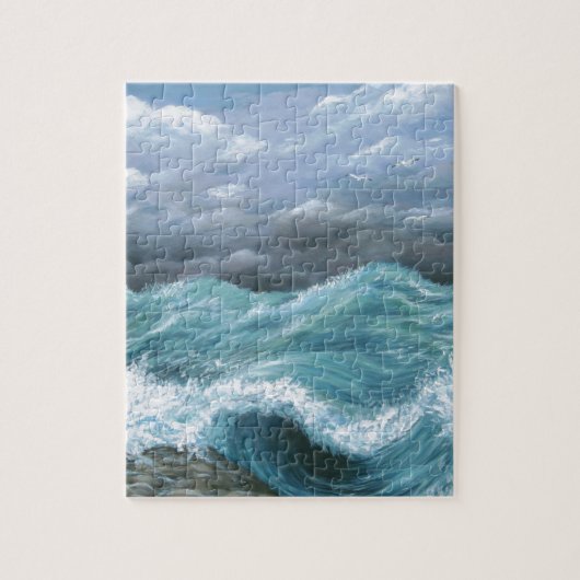 Zee Uitzicht 244 oceaangolven Legpuzzel (Verticaal)